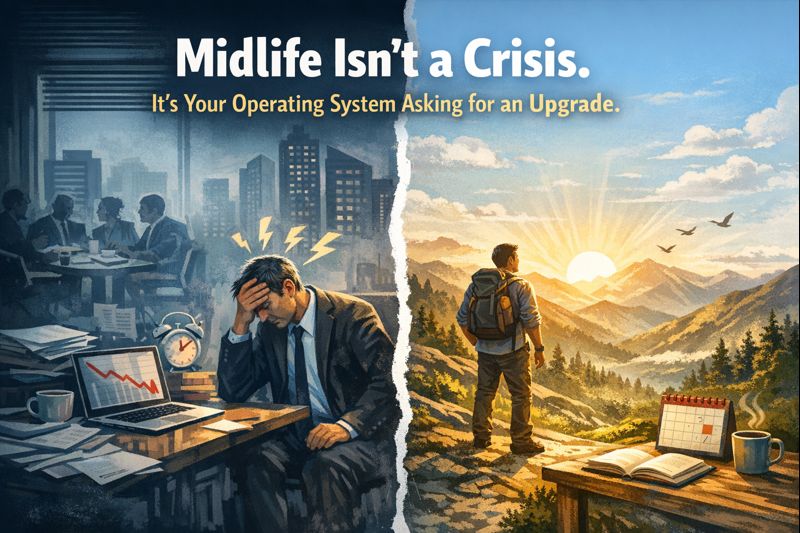 Midlife Isn’t a Crisis. It’s Your Operating System Asking for an Upgrade.